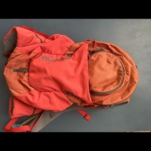 Red Patagonia trail running pack